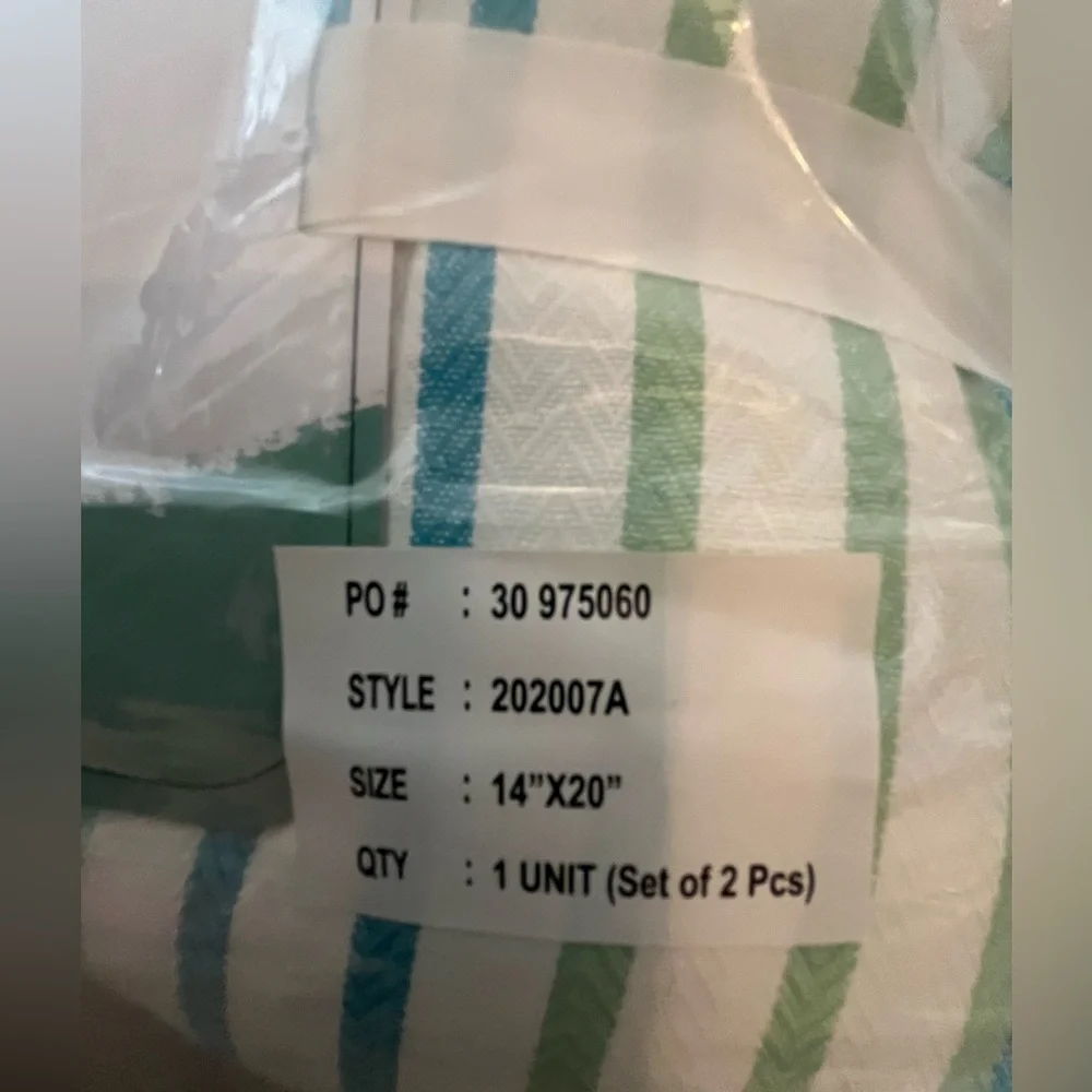 NWT Unique Impex Indoor Outdoor Made in India Set of 2 Decorative Pillows